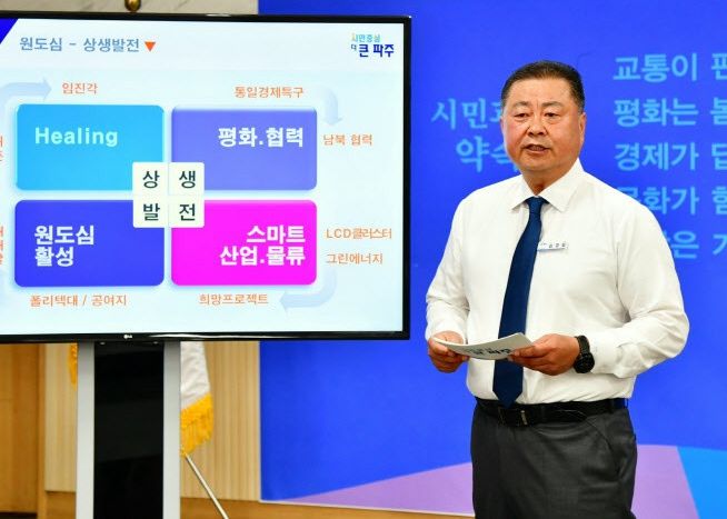 취임100일 상생발전 강조하는 김경일 시장