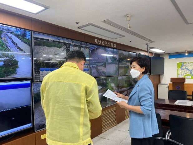 안양시의회, 집중호우 피해지역 긴급 현장 점검