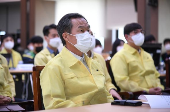 을지연습 종합상황실 격려