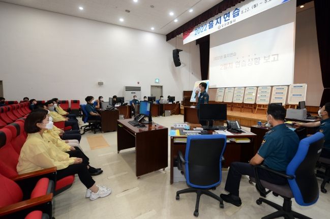 오산시의회 을지훈련 참가 기관 방문