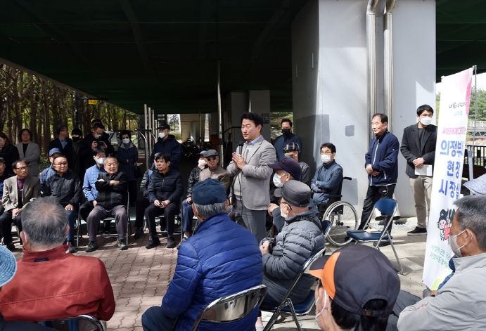 의정부경전철 하부 공간의 색다른 변화, 어르신 쉼터 조성