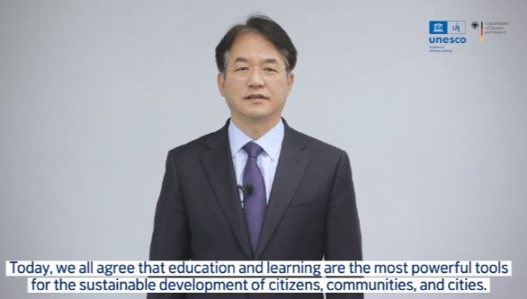 대표 연설을 하고 있는 이동환 고양특례시장