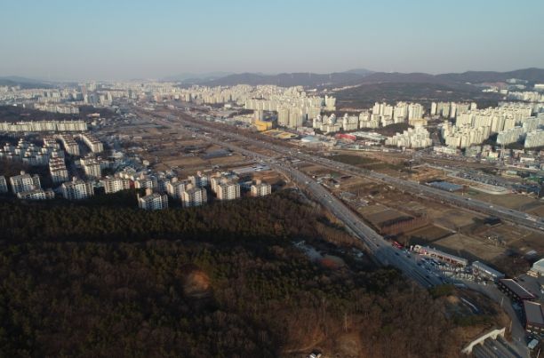 기흥구 보정동, 마북동 일원 경기용인플랫폼시티 사업 대상구역 전경