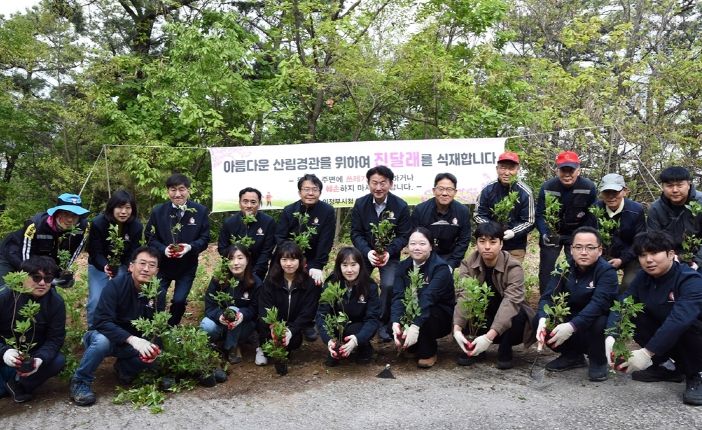 의정부 산림을 더 아름답게…천보산 진달래 군락지 조성 시작