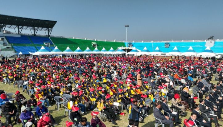 행사장 드론 전경