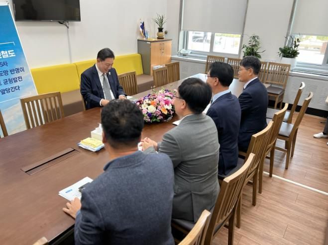 영광군 서해안철도 국가철도망 반영 등 지역현안사업 건의