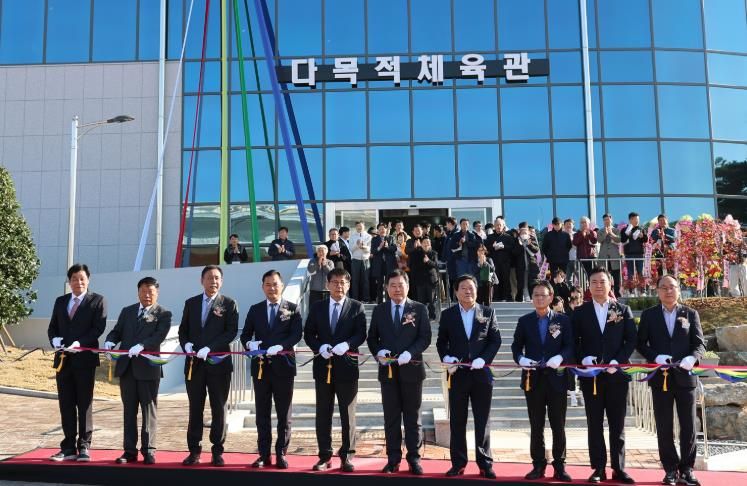 22일 열린 무안종합스포츠파크 다목적체육관 준공식